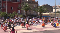 Ballada conjunta a la Plaça de Catalunya. Foto: Agustí Boada Bayona